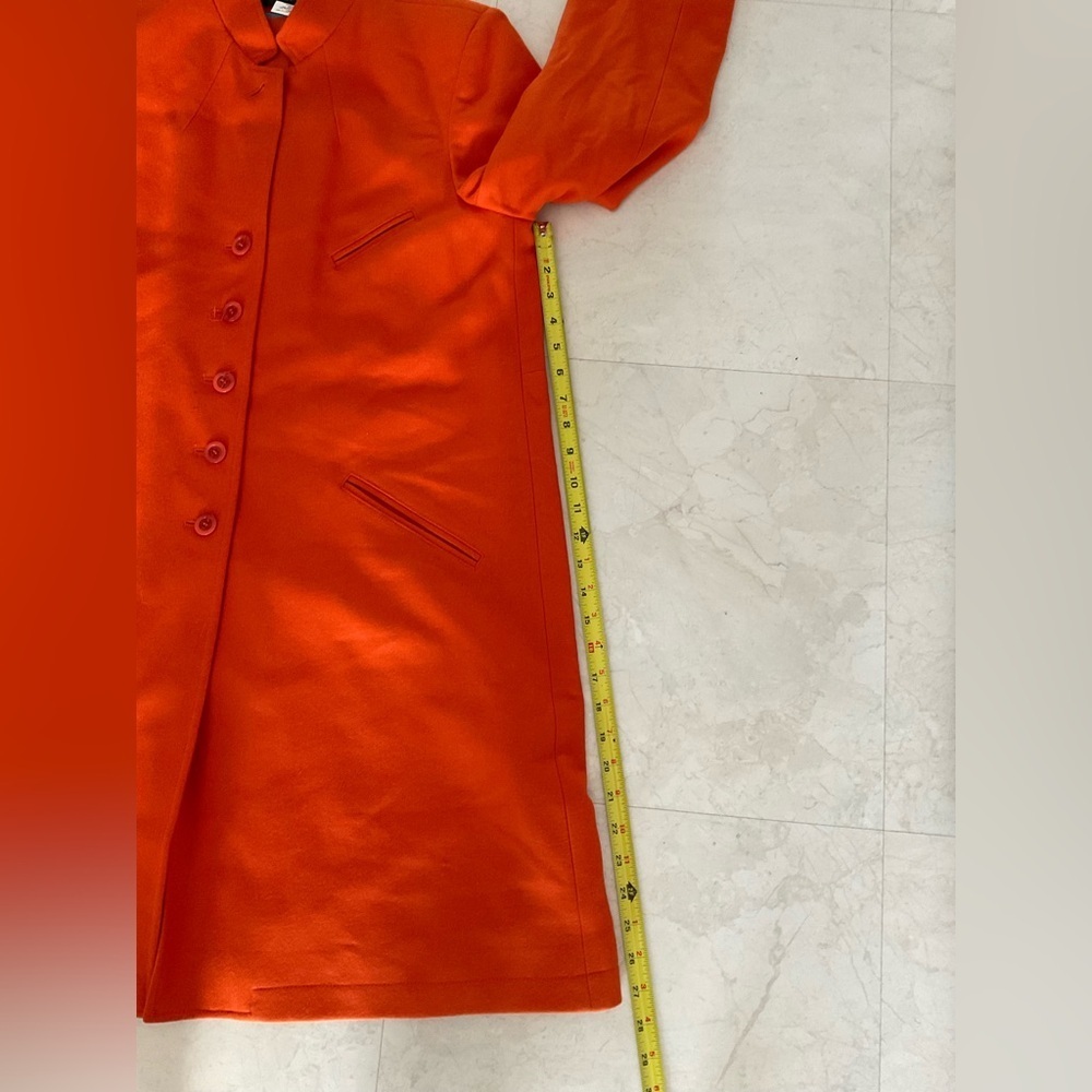 Harve Benard Vibrant Orange Trench Coat - Picture 8 of 9